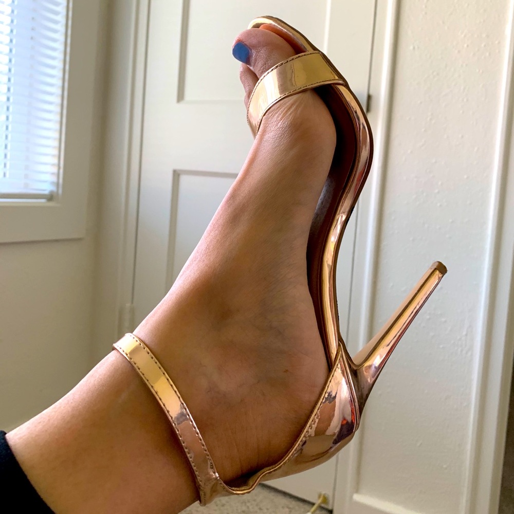 Gold heels
